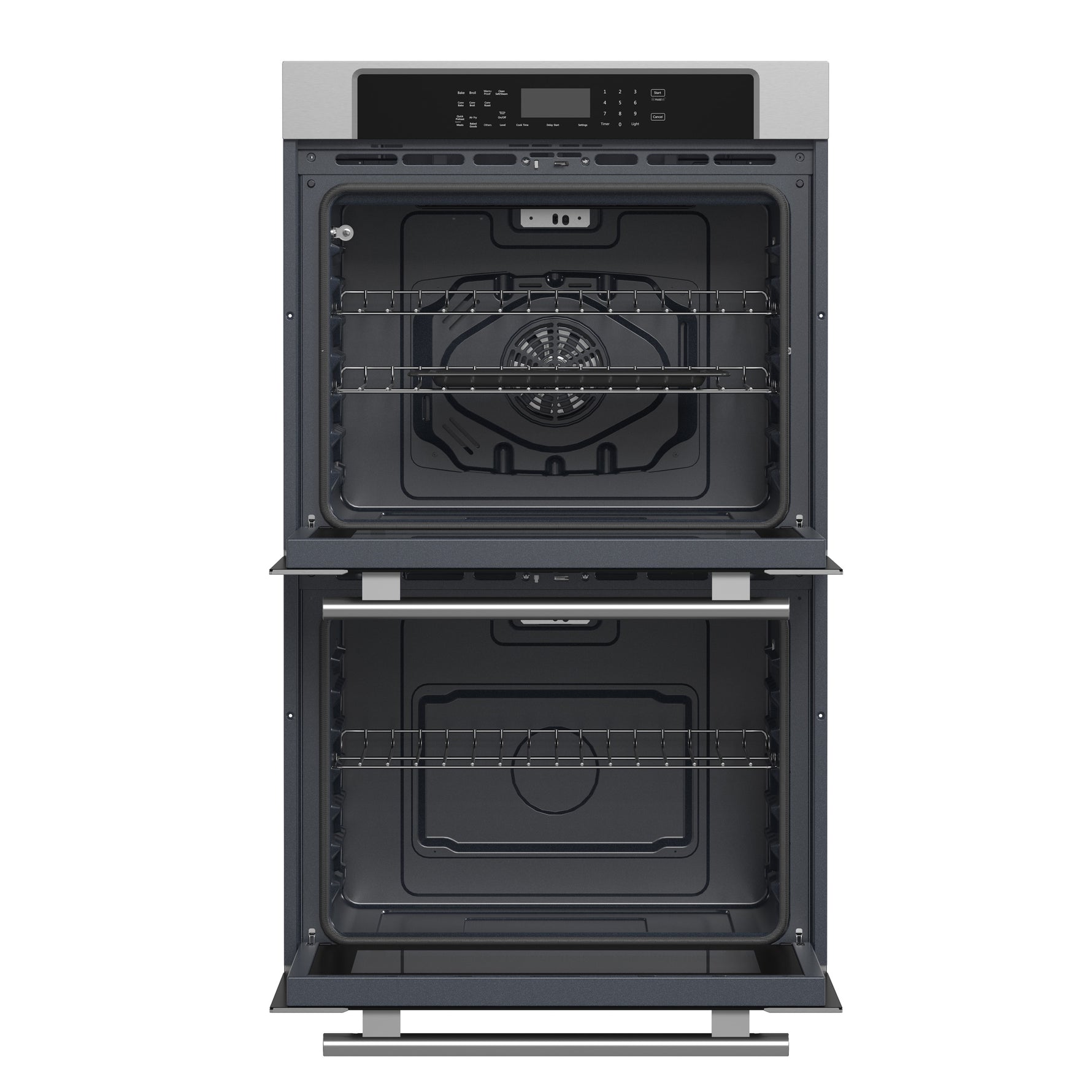 Forno Villarosa 30-Inch Built-In Double Wall Oven, Stainless Steel, Convection Cooking, Touch Control Panel, Self-Cleaning Function - BonPrix Électroménagers