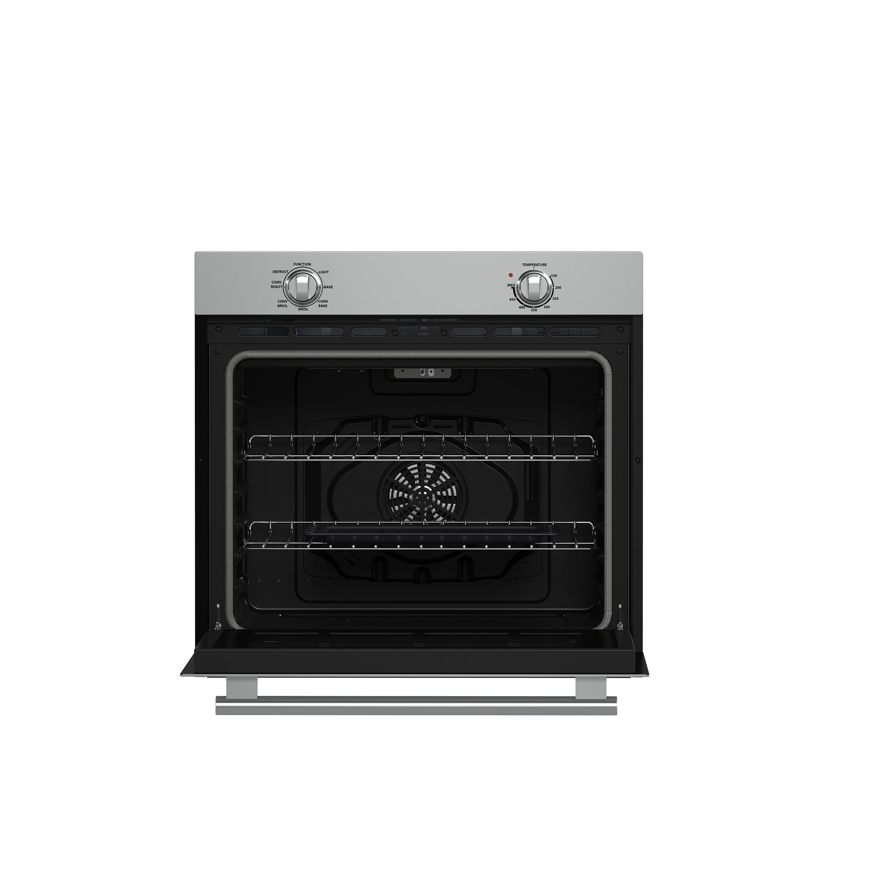 Forno Vomero 30-Inch Wall Oven, Stainless Steel, 5 cu.ft Capacity, 3550 Watts Convection, Mechanical Controls, Self-Cleaning Function - BonPrix Électroménagers