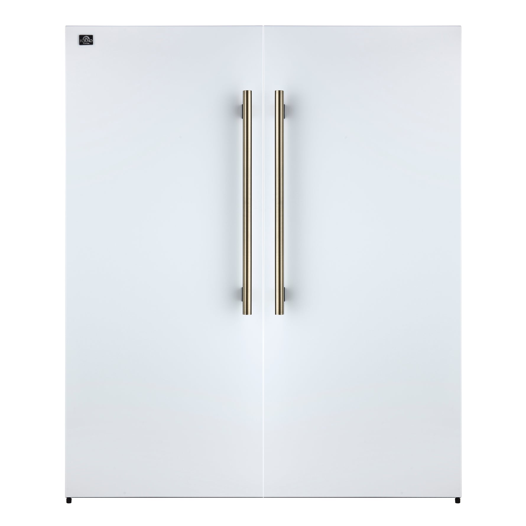 Forno Maderno 2-28-Inch Wide Convertible Refrigerator/Freezer in White, Decorative Trim, 27.2 cu.ft, 84-Inch High, ENERGY STAR Certified - BonPrix Électroménagers
