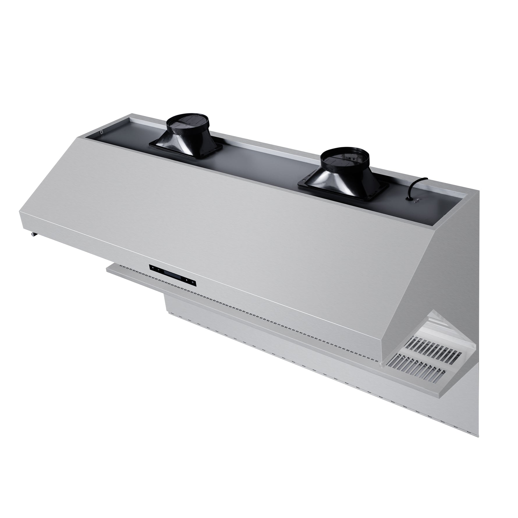 Savona 60-Inch Wall Mount Range Hood, Baffle Filters & Backsplash, Heating Lamps - BonPrix Électroménagers