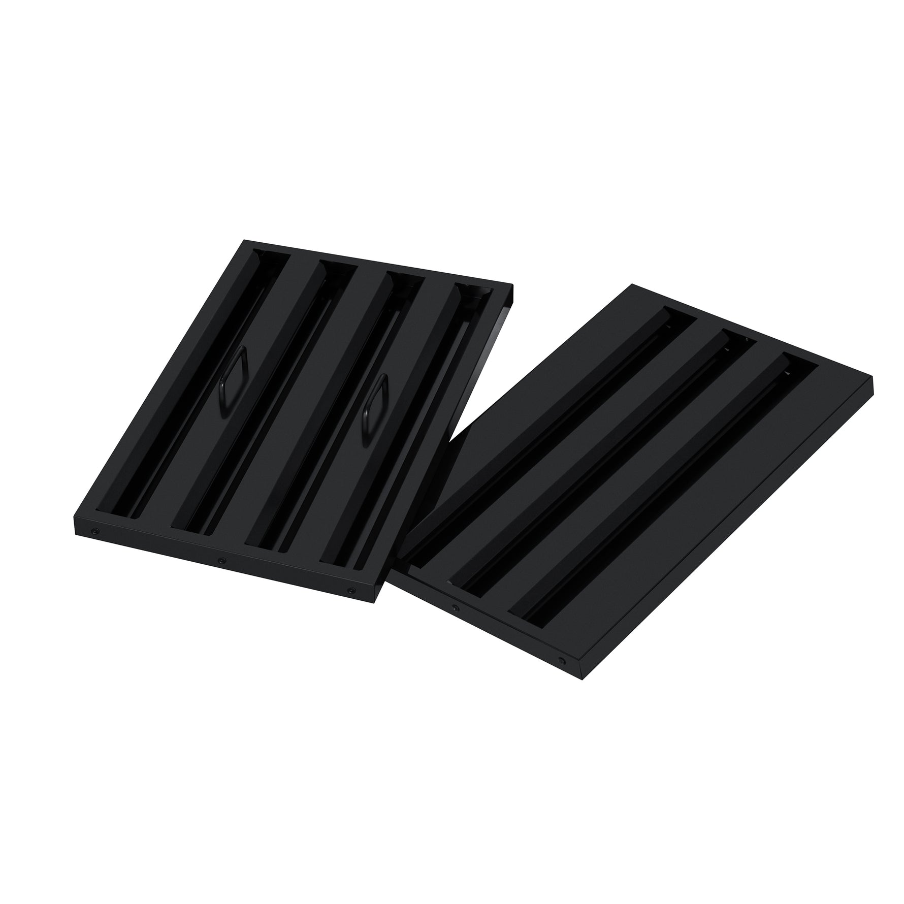 Valente 48" Range Hood in Black with 304 CFM, 3 speeds, Dishwasher safe Baffle filters, LED Lights and Remote Control