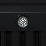 Valente 48" Range Hood in Black with 304 CFM, 3 speeds, Dishwasher safe Baffle filters, LED Lights and Remote Control