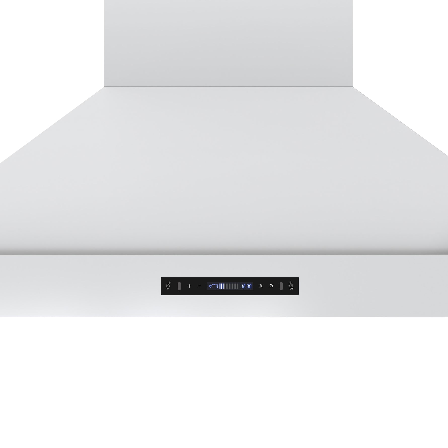 Forno Venezia 48 Inch Wall-Mounted Range Hood in White with Antique Brass Accessories, Touch Controls and Baffle Filters - BonPrix Électroménagers