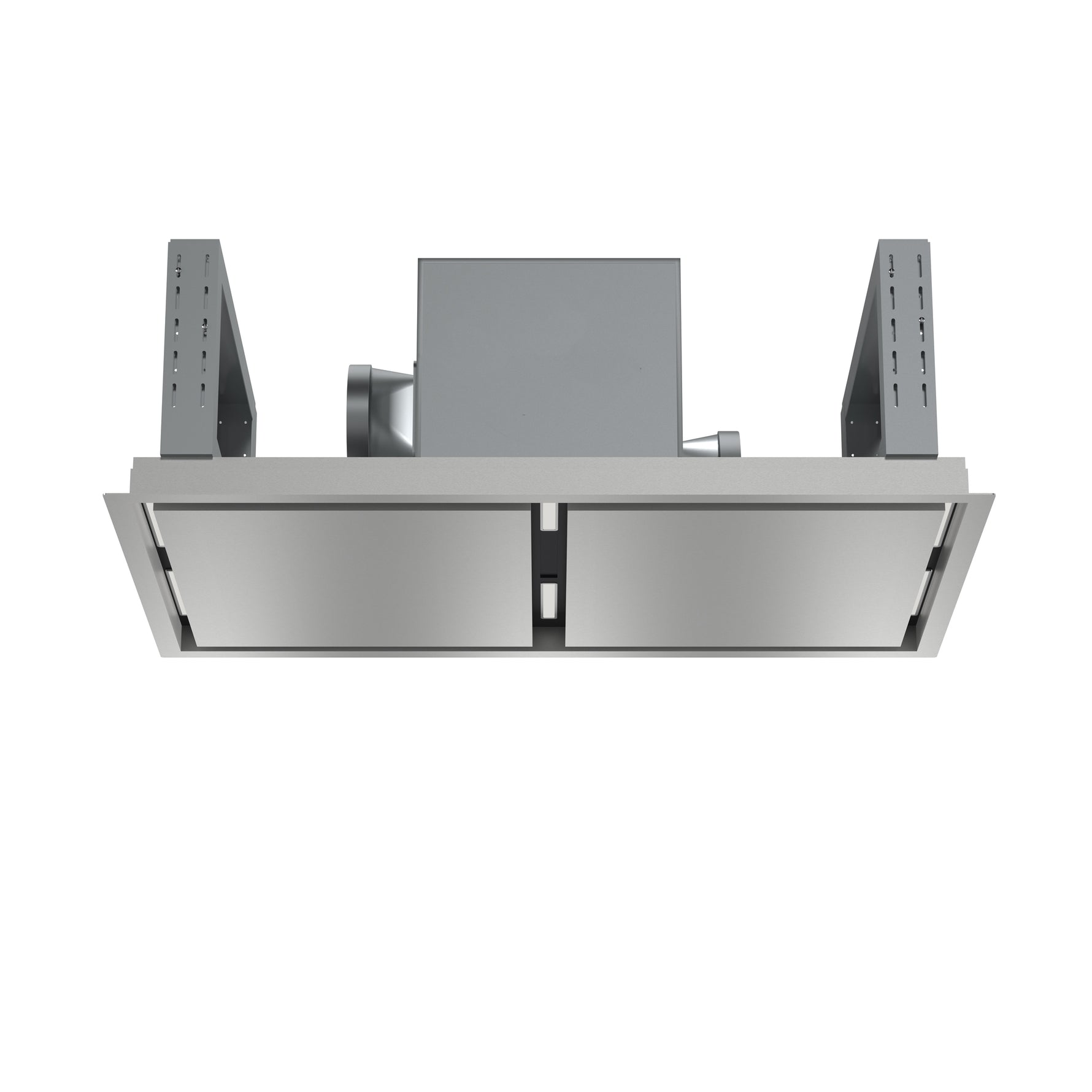 FORNO Arezzo 44-Inch Recessed Ceiling Range Hood, Dual Motors, 1200 CFM, Hybrid Filters, Remote Control - BonPrix Électroménagers