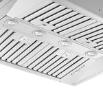 Forno Altilia 36-Inch Insert Range Hood, Stainless Steel, LED Lighting, Baffle Filters - BonPrix Électroménagers