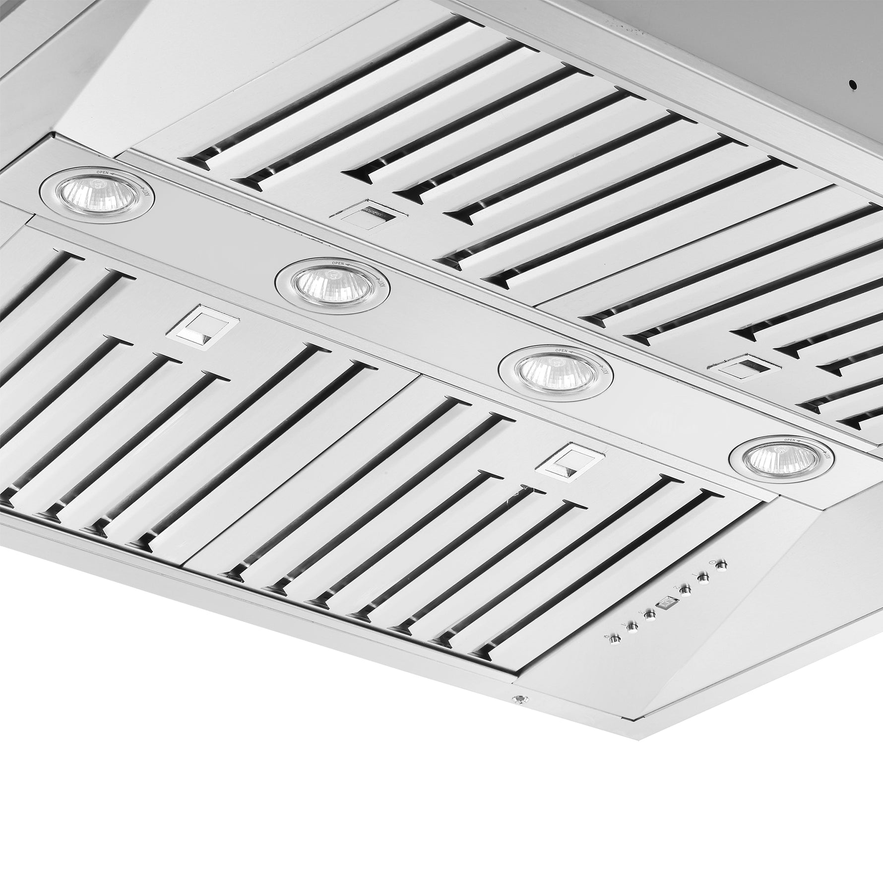 Forno Altilia 36-Inch Insert Range Hood, Stainless Steel, LED Lighting, Baffle Filters - BonPrix Électroménagers