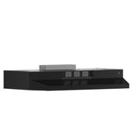 Forno Cappa 30-Inch Under Cabinet Range Hood, Black, 200 CFM, Convertible, LED Lighting - BonPrix Électroménagers