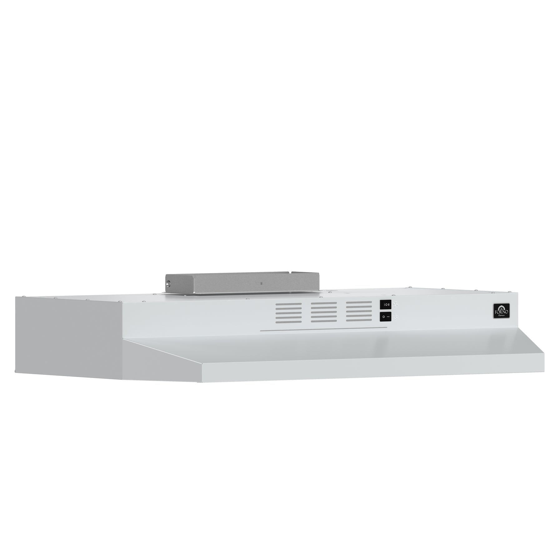 Forno Cappa 30-Inch Under Cabinet Range Hood, White, 200 CFM, Convertible, LED Lighting - BonPrix Électroménagers