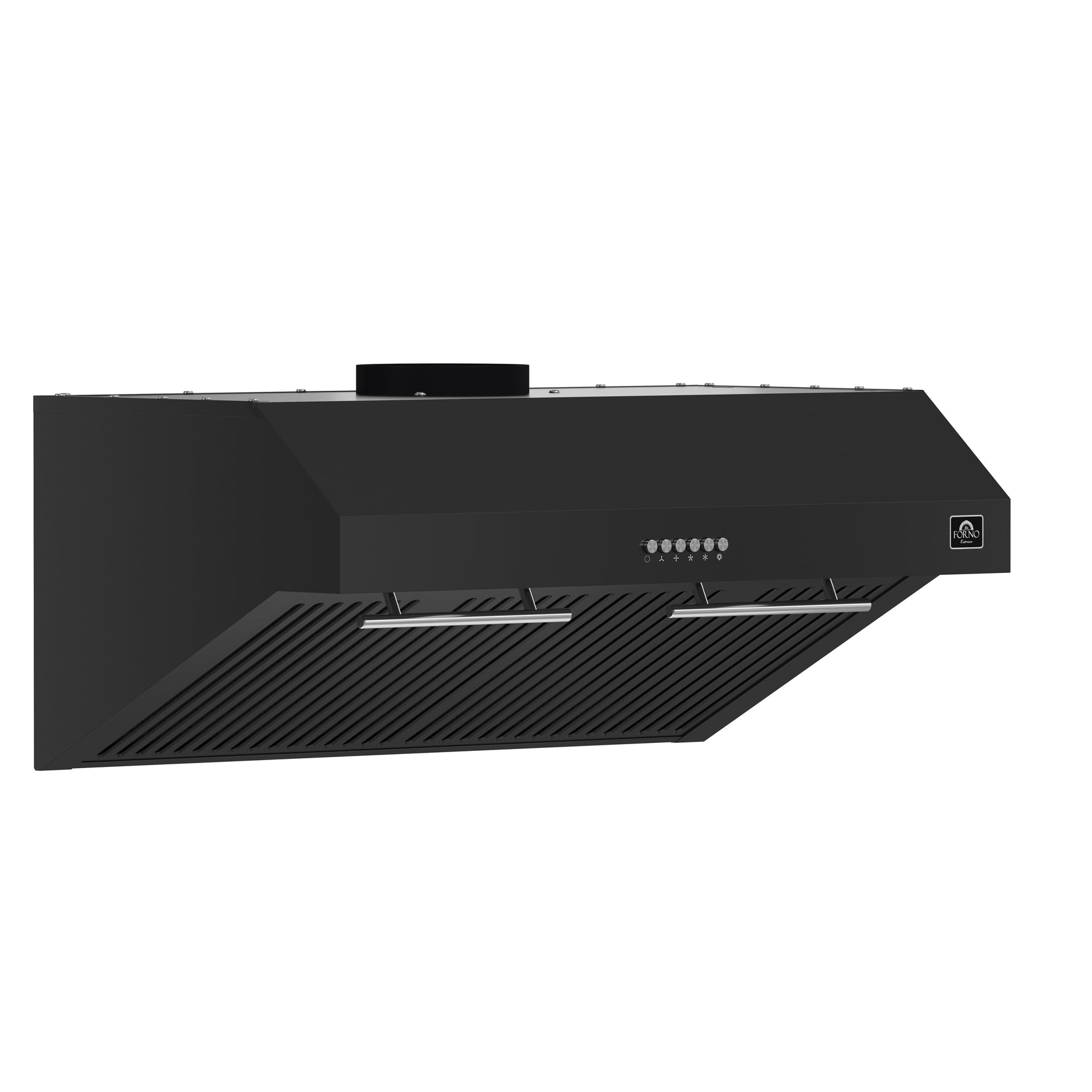 Forno Bari Espresso 30-Inch Under Cabinet Range Hood, Black, 600 CFM, LED Lighting, Dishwasher-Safe Baffle Filters, 3-Speed Fan Control - BonPrix Électroménagers