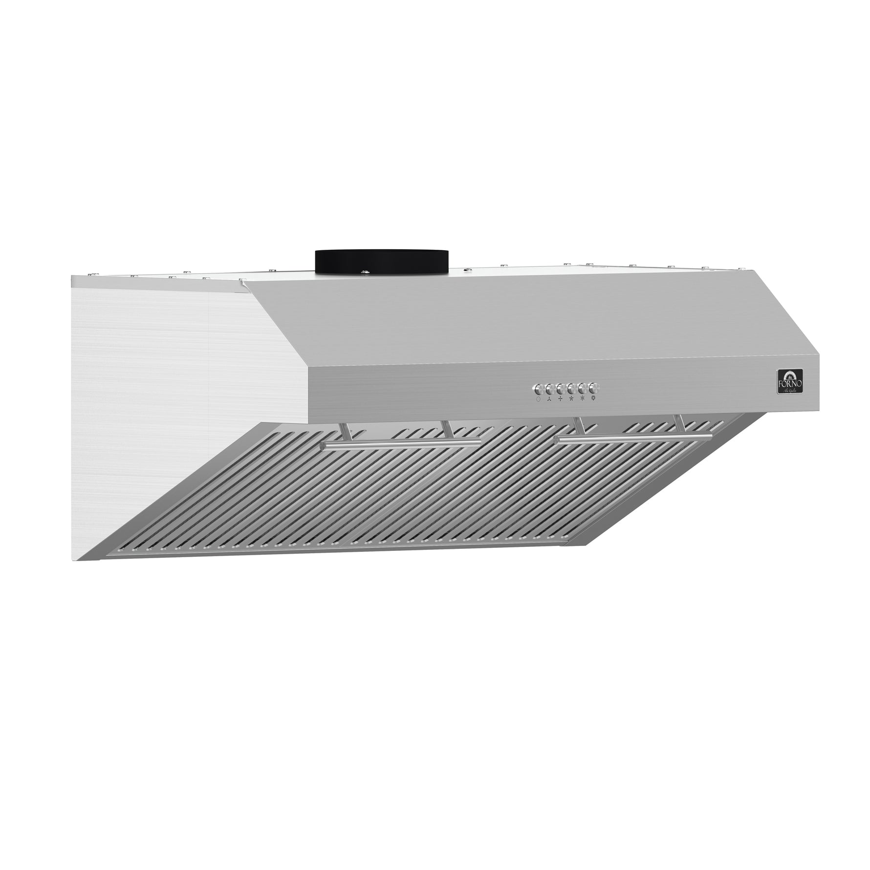Forno Bari Espresso 30-Inch Under Cabinet Range Hood, Stainless Steel, 600 CFM, LED Lighting, Dishwasher-Safe Baffle Filters, 3-Speed Fan Control - BonPrix Électroménagers