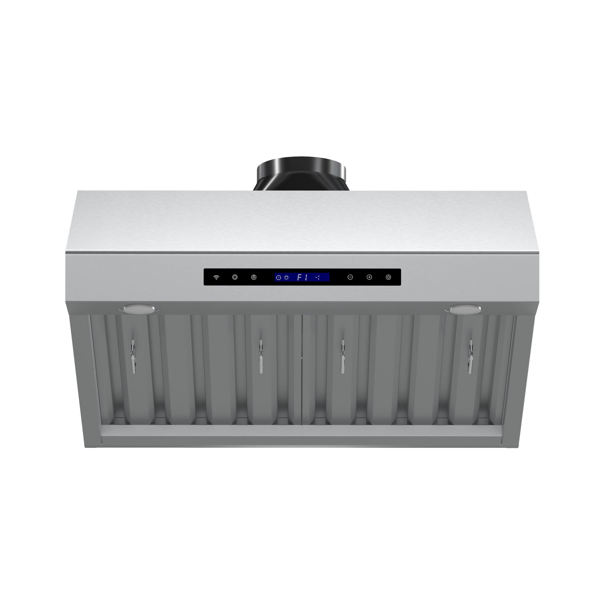 Forno Palazzo 30-Inch Wall Mounted Range Hood, Stainless Steel, Heavy Duty Baffle Filters, Remote Control - BonPrix Électroménagers