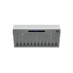 Forno Palazzo 36-Inch Wall Mounted Range Hood, Stainless Steel, Heavy Duty Baffle Filters, Remote Control - BonPrix Électroménagers