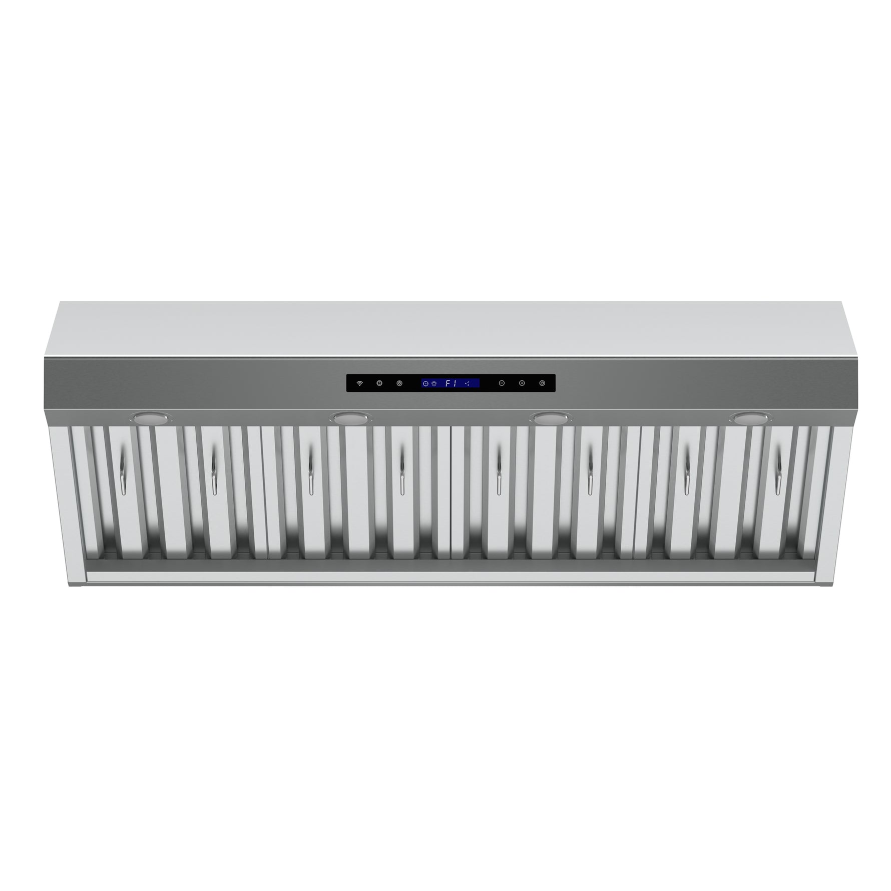 Forno Palazzo 48-Inch Wall Mounted Range Hood, Stainless Steel, Heavy Duty Baffle Filters, Remote Control - BonPrix Électroménagers