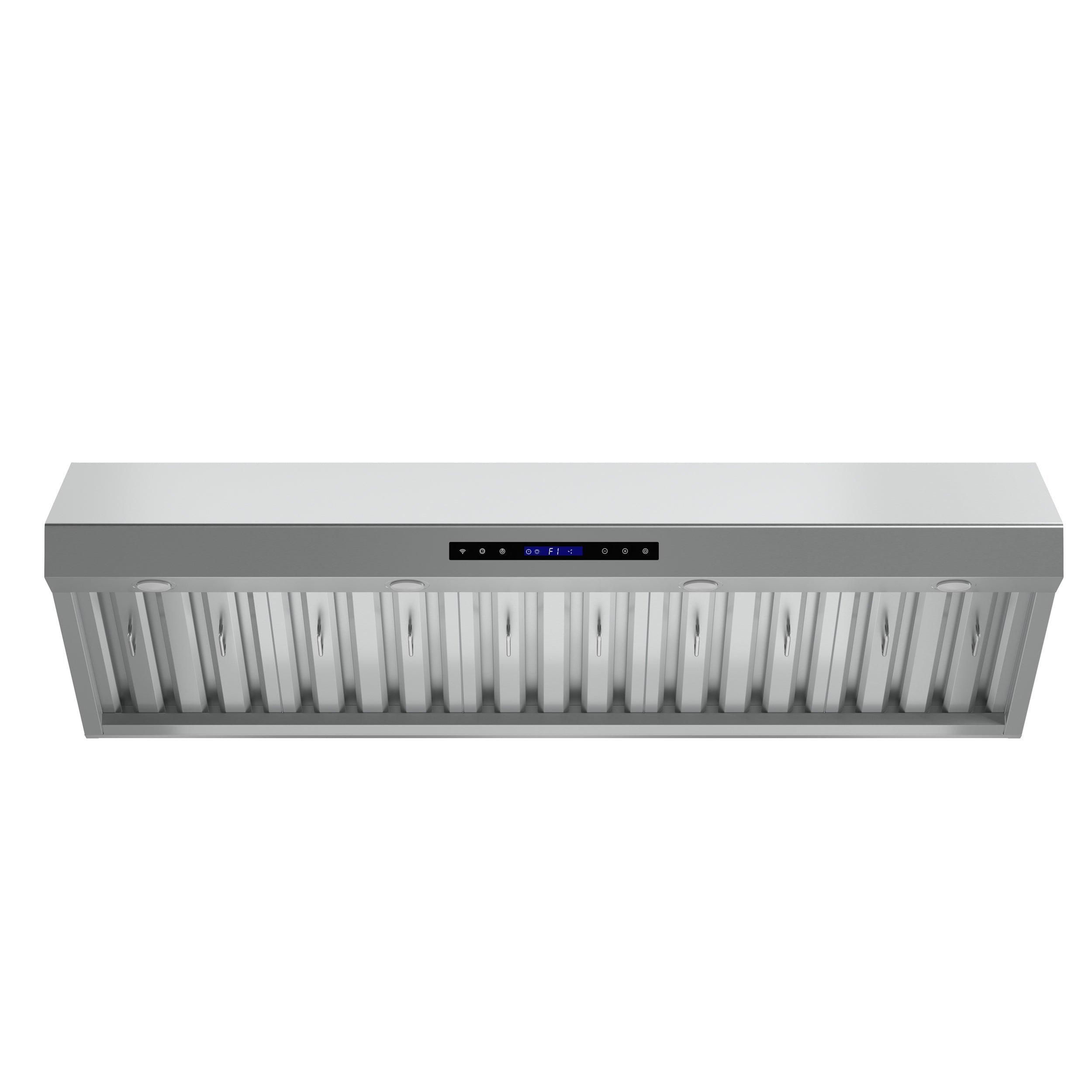 Forno Palazzo 60-Inch Wall Mounted Range Hood, Stainless Steel, Heavy Duty Baffle Filters, Remote Control - BonPrix Électroménagers
