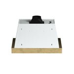 Forno Vittorio 36-Inch Wall Mount Range Hood, White with Antique Brass Trim, 600 CFM Airflow, Dishwasher-Safe Baffle Filters, Remote Control, 3-Speed Fan, Bright LED Lighting. - BonPrix Électroménagers