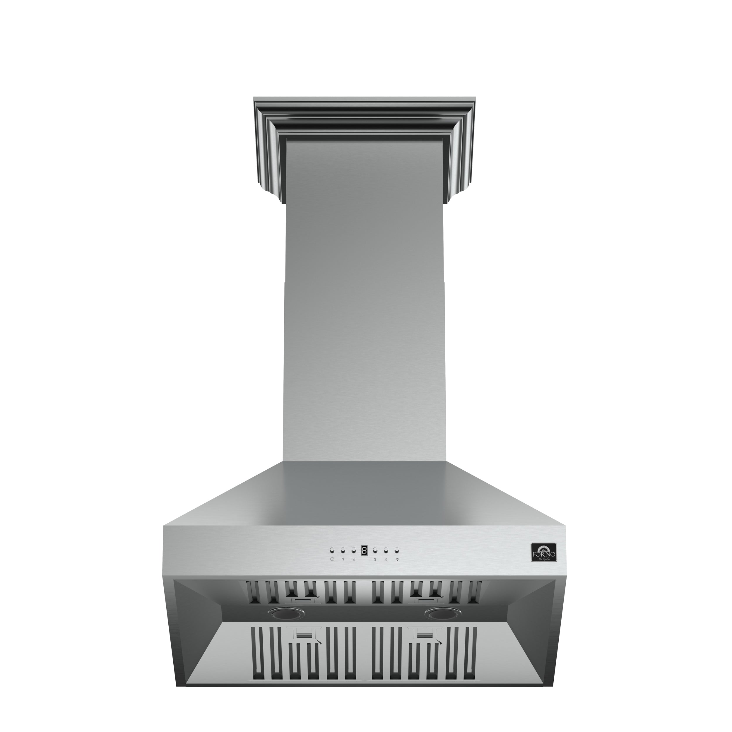 Forno Orvieto 30-Inch Wall Mount Range Hood, LED Lighting, Heavy Duty, Stainless Steel - BonPrix Électroménagers