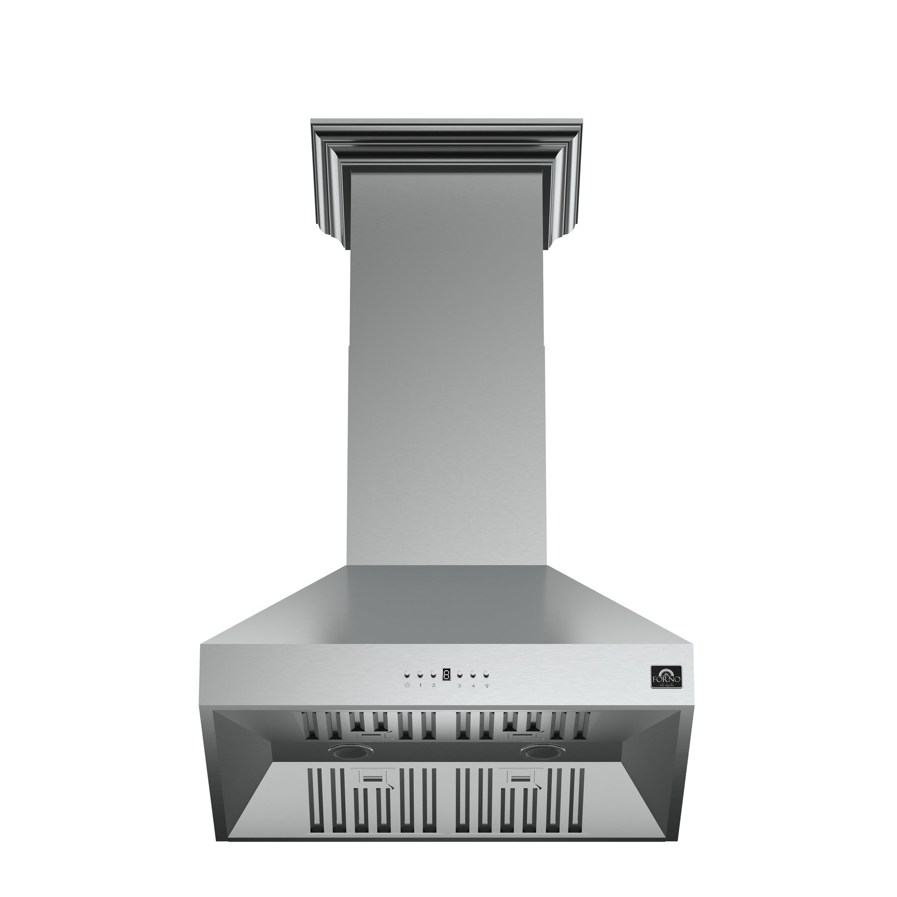 Forno Orvieto 30-Inch Wall Mount Range Hood, LED Lighting, Heavy Duty, Stainless Steel - BonPrix Électroménagers