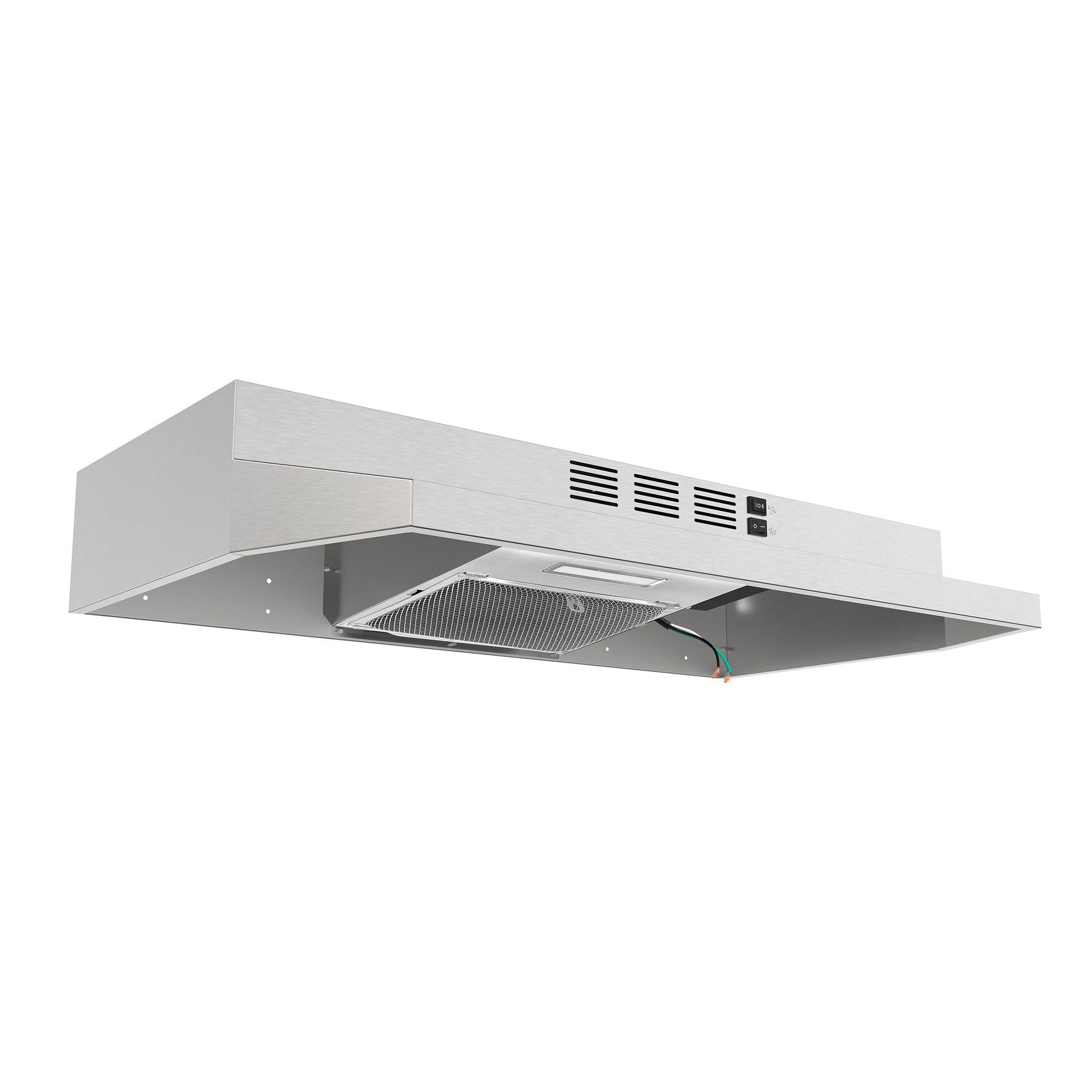 Forno Cappa 30-Inch Under Cabinet Range Hood, Stainless Steel, 200 CFM, Convertible, LED Lighting - BonPrix Électroménagers