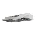 Forno Cappa 30-Inch Under Cabinet Range Hood, Stainless Steel, 200 CFM, Convertible, LED Lighting - BonPrix Électroménagers