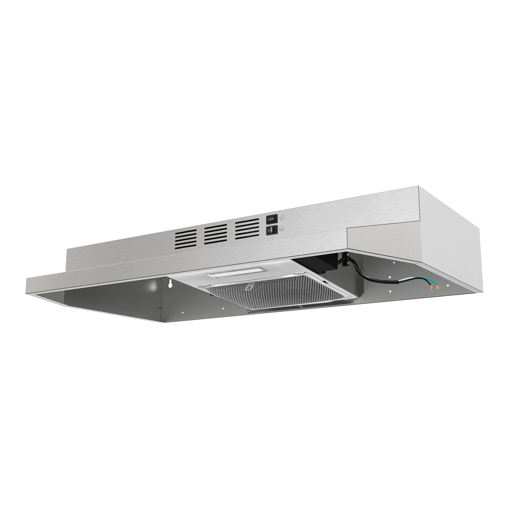Forno Cappa 30-Inch Under Cabinet Range Hood, Stainless Steel, 200 CFM, Convertible, LED Lighting - BonPrix Électroménagers