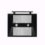 Forno Aria 30 Inch Wall-Mounted Range Hood in Black - BonPrix Électroménagers
