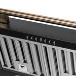 Forno Aria 30 Inch Wall-Mounted Range Hood in Black - BonPrix Électroménagers