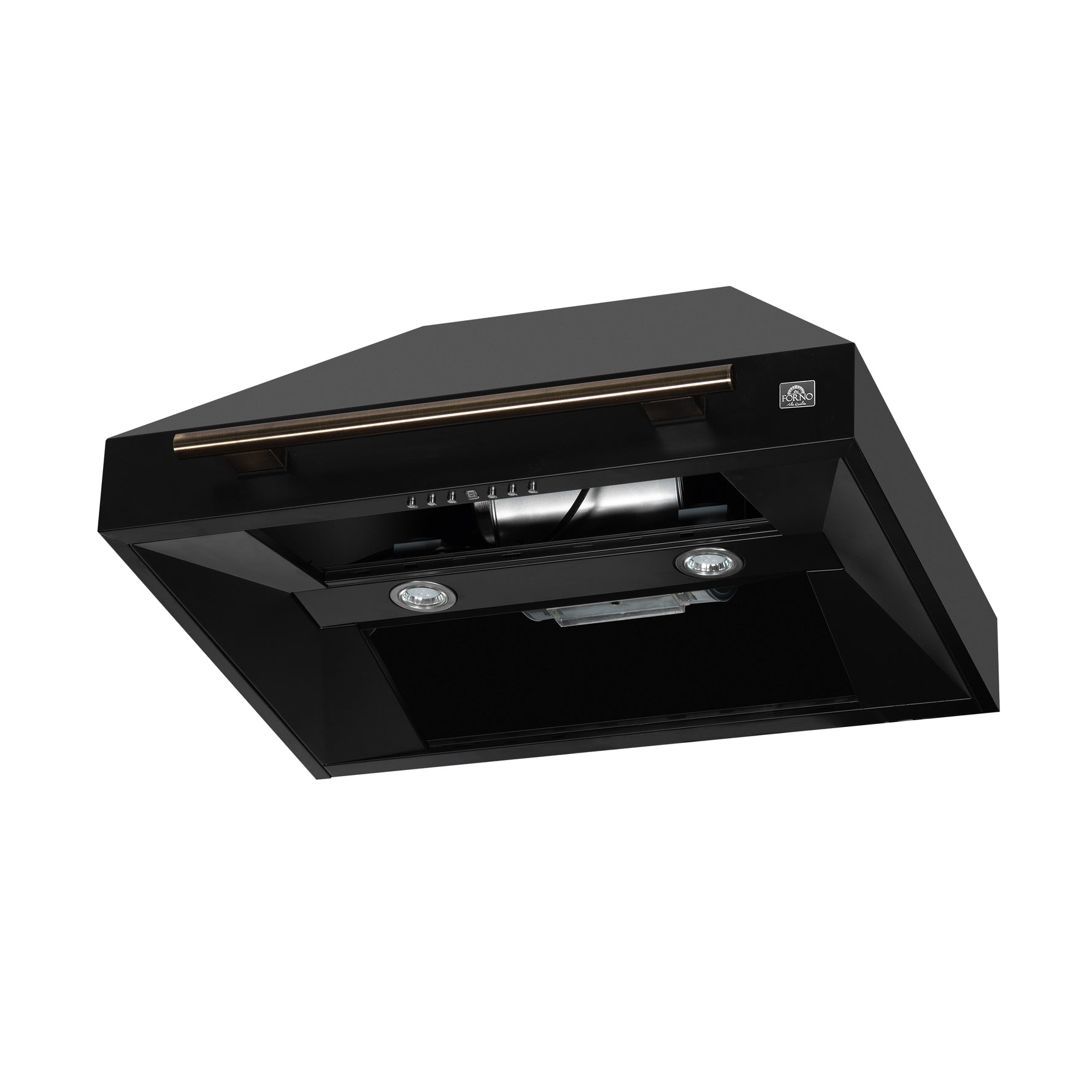 Forno Aria 30 Inch Wall-Mounted Range Hood in Black - BonPrix Électroménagers