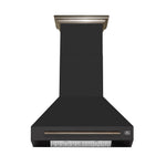 Forno Aria 30 Inch Wall-Mounted Range Hood in Black - BonPrix Électroménagers