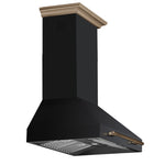 Forno Aria 30 Inch Wall-Mounted Range Hood in Black - BonPrix Électroménagers