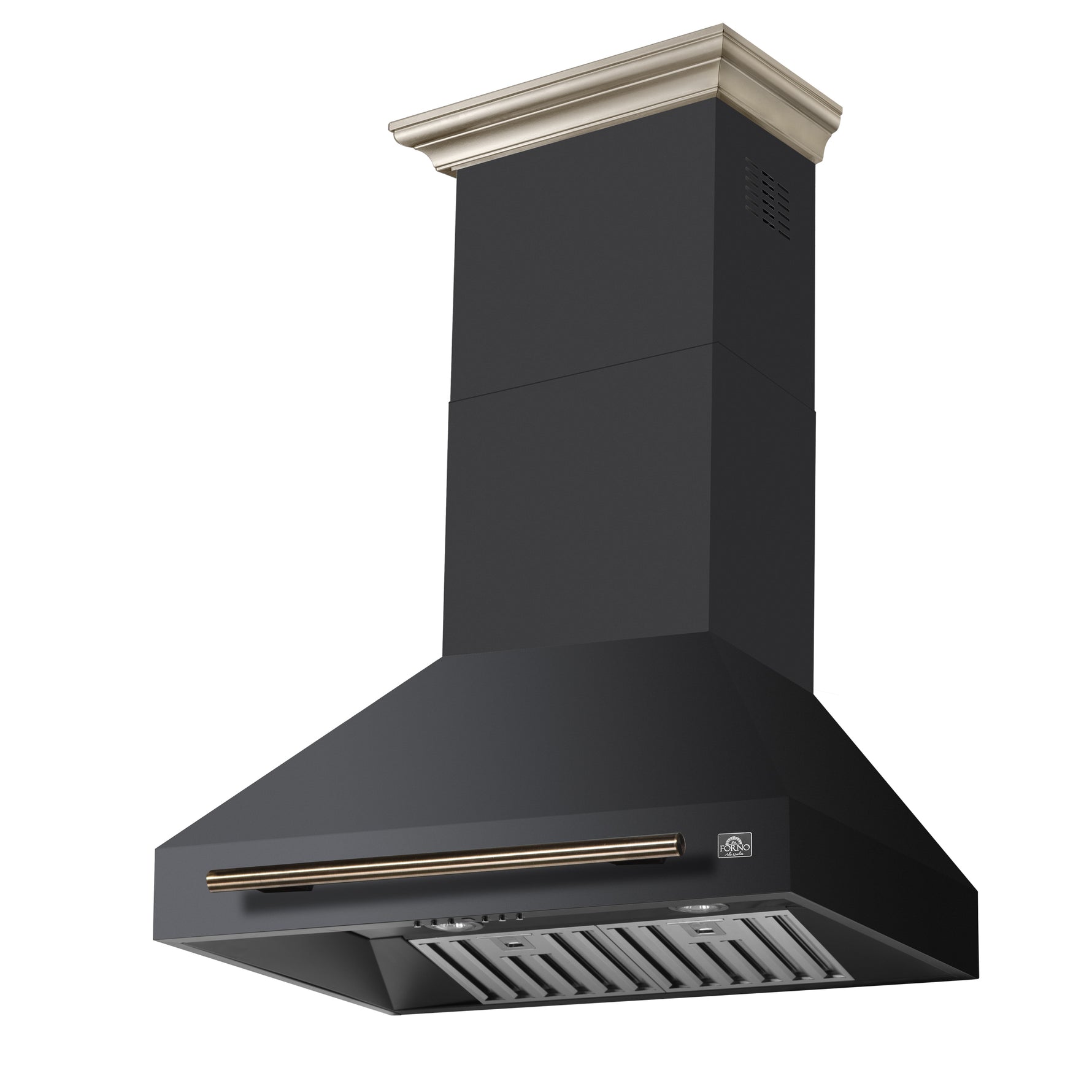 Forno Aria 30 Inch Wall-Mounted Range Hood in Black - BonPrix Électroménagers