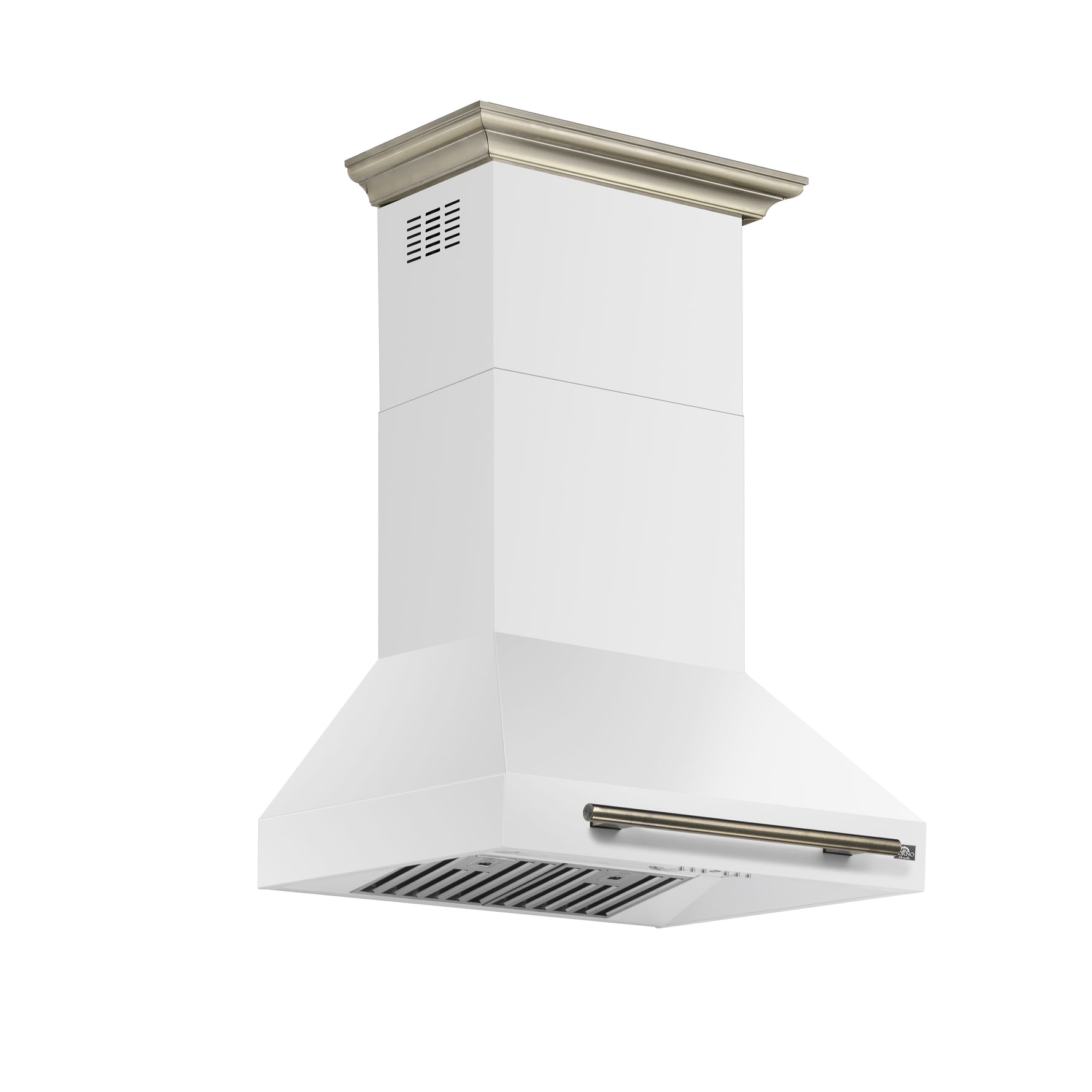 Forno Aria 30 Inch Wall-Mounted Range Hood in White - BonPrix Électroménagers