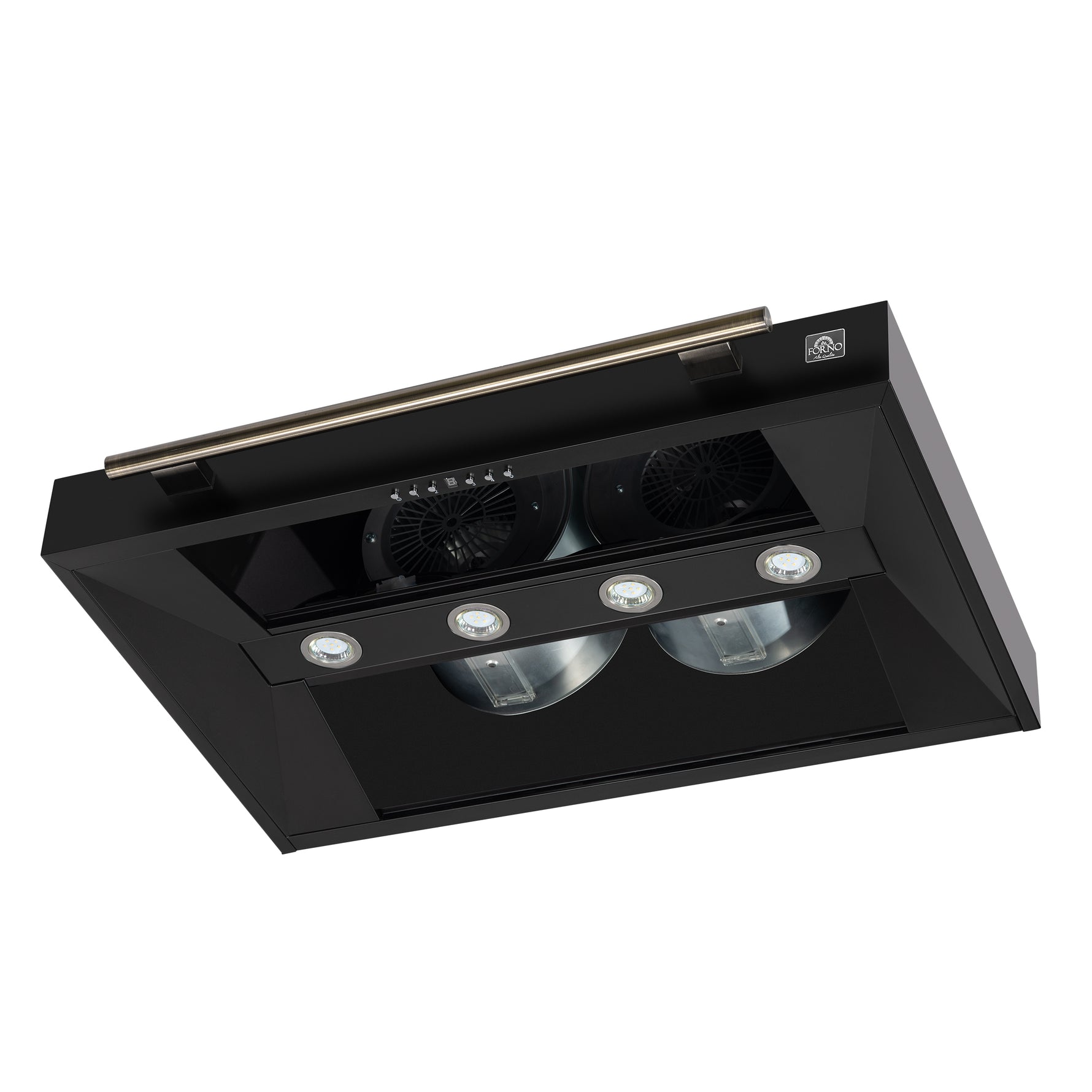 Forno Aria 36 Inch Wall-Mounted Range Hood in Black - BonPrix Électroménagers