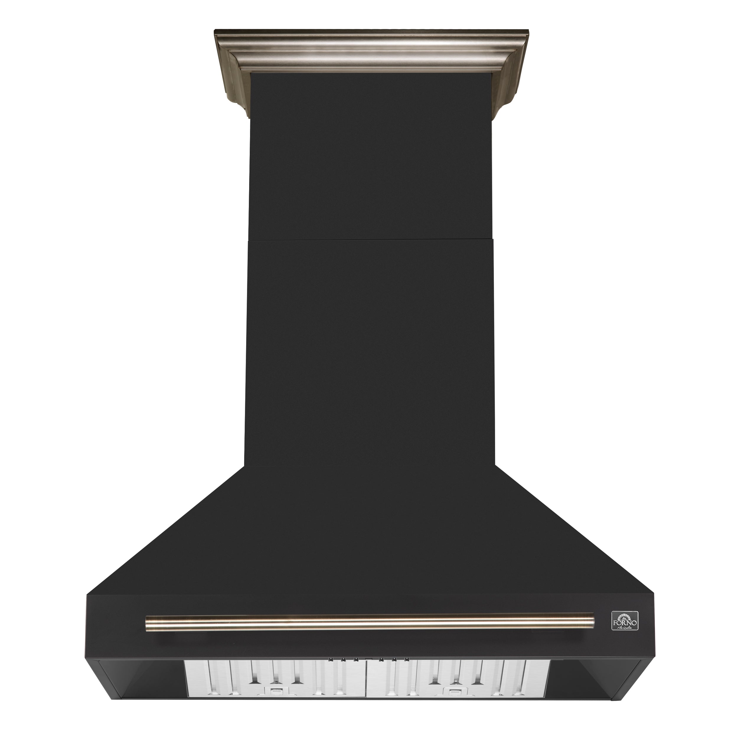 Forno Aria 36 Inch Wall-Mounted Range Hood in Black - BonPrix Électroménagers