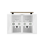 Forno Aria 36 Inch Wall-Mounted Range Hood in White - BonPrix Électroménagers