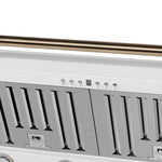 Forno Aria 36 Inch Wall-Mounted Range Hood in White - BonPrix Électroménagers