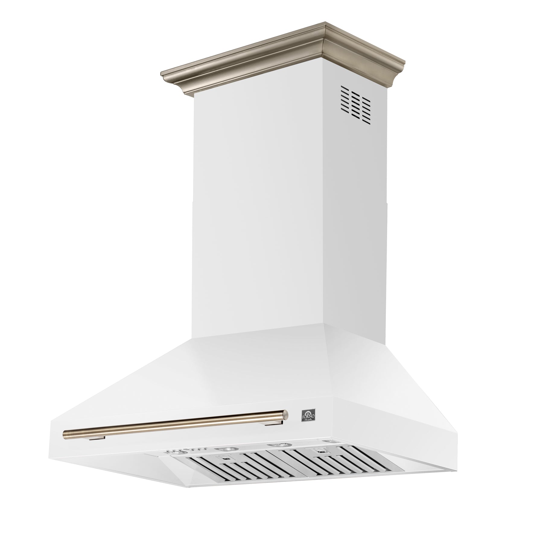 Forno Aria 36 Inch Wall-Mounted Range Hood in White - BonPrix Électroménagers