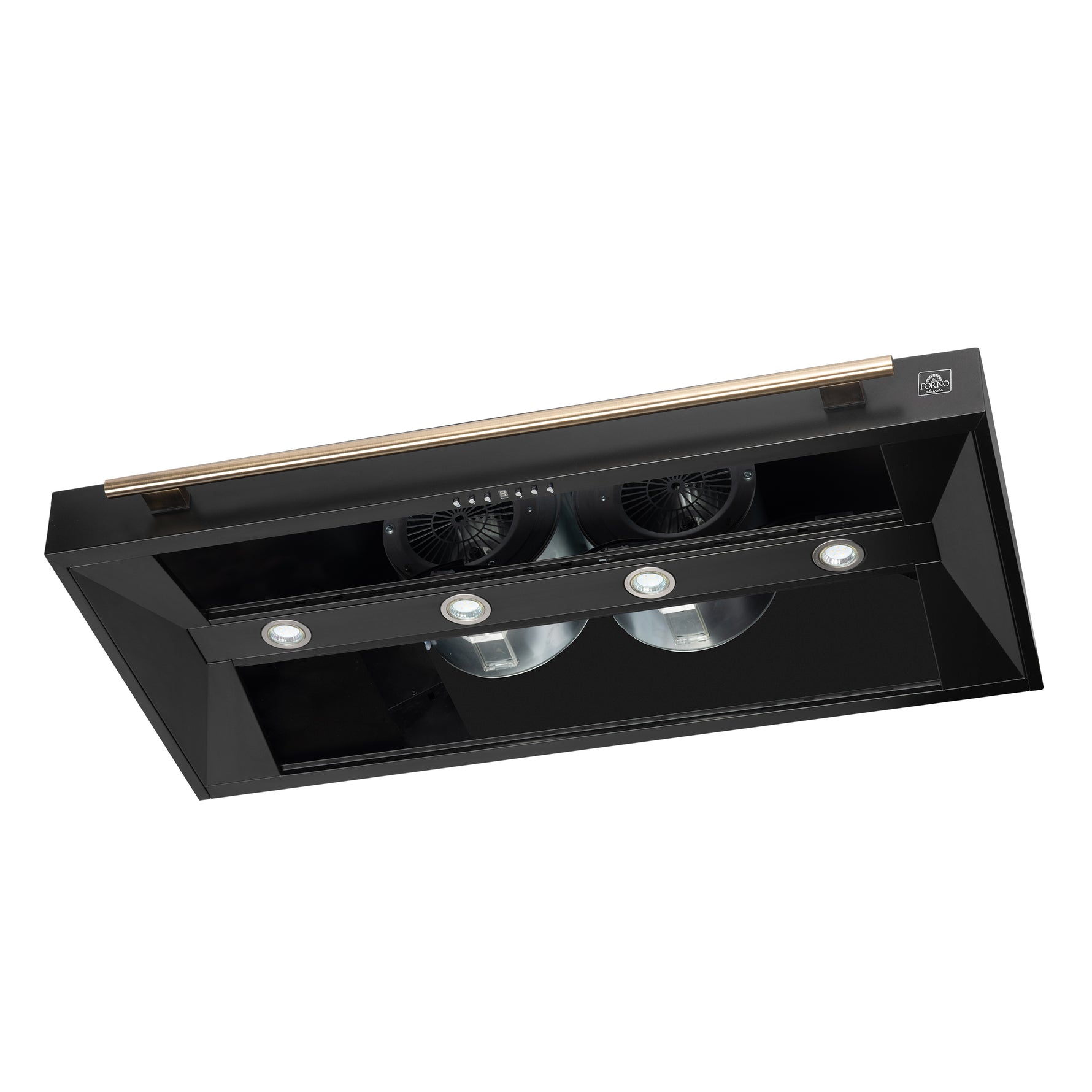 Forno Aria 48 Inch Wall-Mounted Range Hood in Black - BonPrix Électroménagers