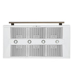 Forno Aria 48 Inch Wall-Mounted Range Hood in White - BonPrix Électroménagers