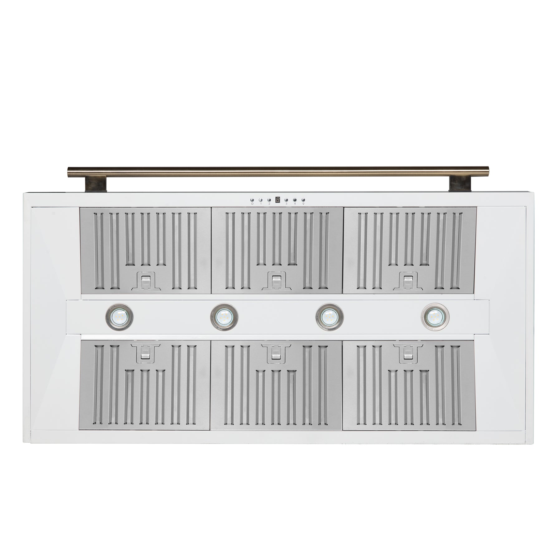 Forno Aria 48 Inch Wall-Mounted Range Hood in White - BonPrix Électroménagers