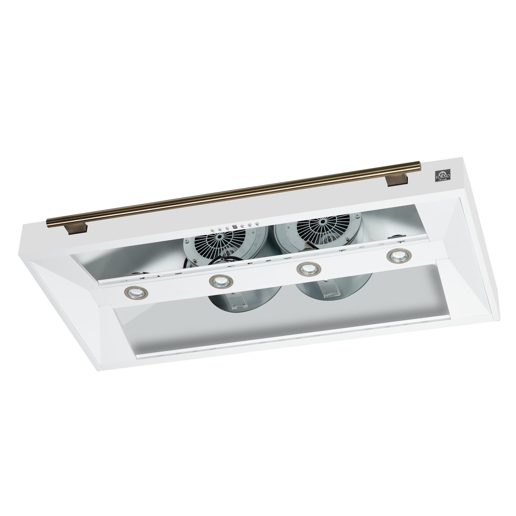 Forno Aria 48 Inch Wall-Mounted Range Hood in White - BonPrix Électroménagers