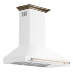 Forno Aria 48 Inch Wall-Mounted Range Hood in White - BonPrix Électroménagers