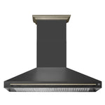 Forno Aria 60 Inch Wall-Mounted Range Hood in Black - BonPrix Électroménagers