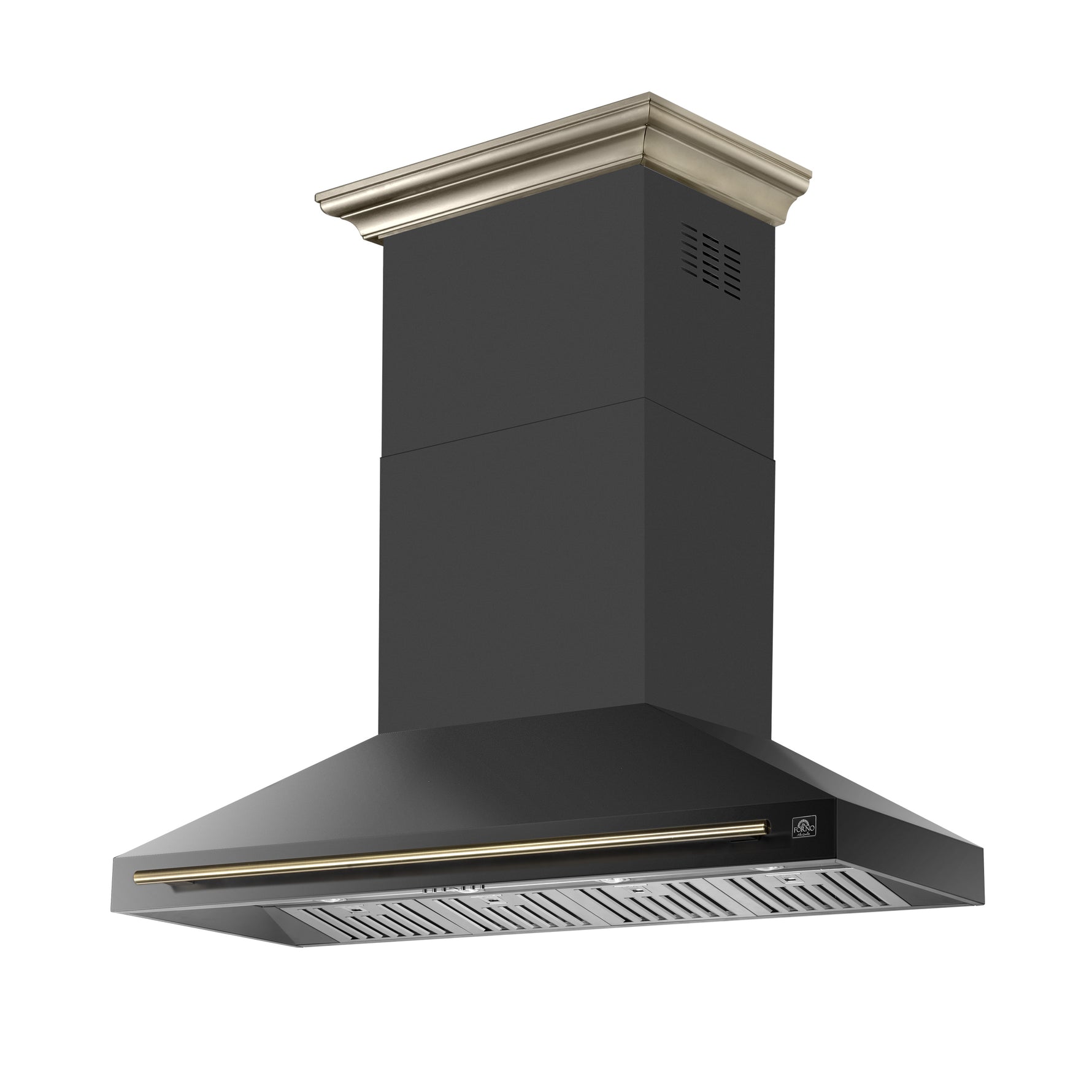 Forno Aria 60 Inch Wall-Mounted Range Hood in Black - BonPrix Électroménagers