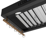 Forno Venezia 30 Inch Wall-Mounted Range Hood in Black with Touch Controls and Baffle Filters - BonPrix Électroménagers