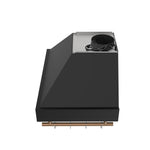 Forno Venezia 30 Inch Wall-Mounted Range Hood in Black with Touch Controls and Baffle Filters - BonPrix Électroménagers