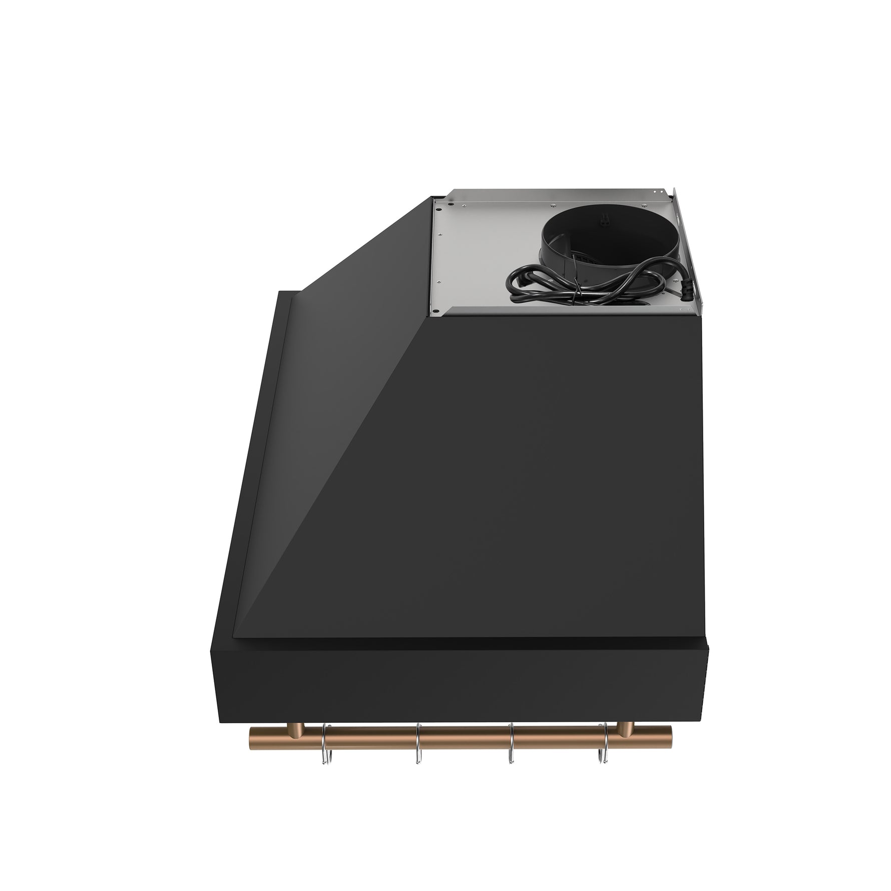 Forno Venezia 30 Inch Wall-Mounted Range Hood in Black with Touch Controls and Baffle Filters - BonPrix Électroménagers