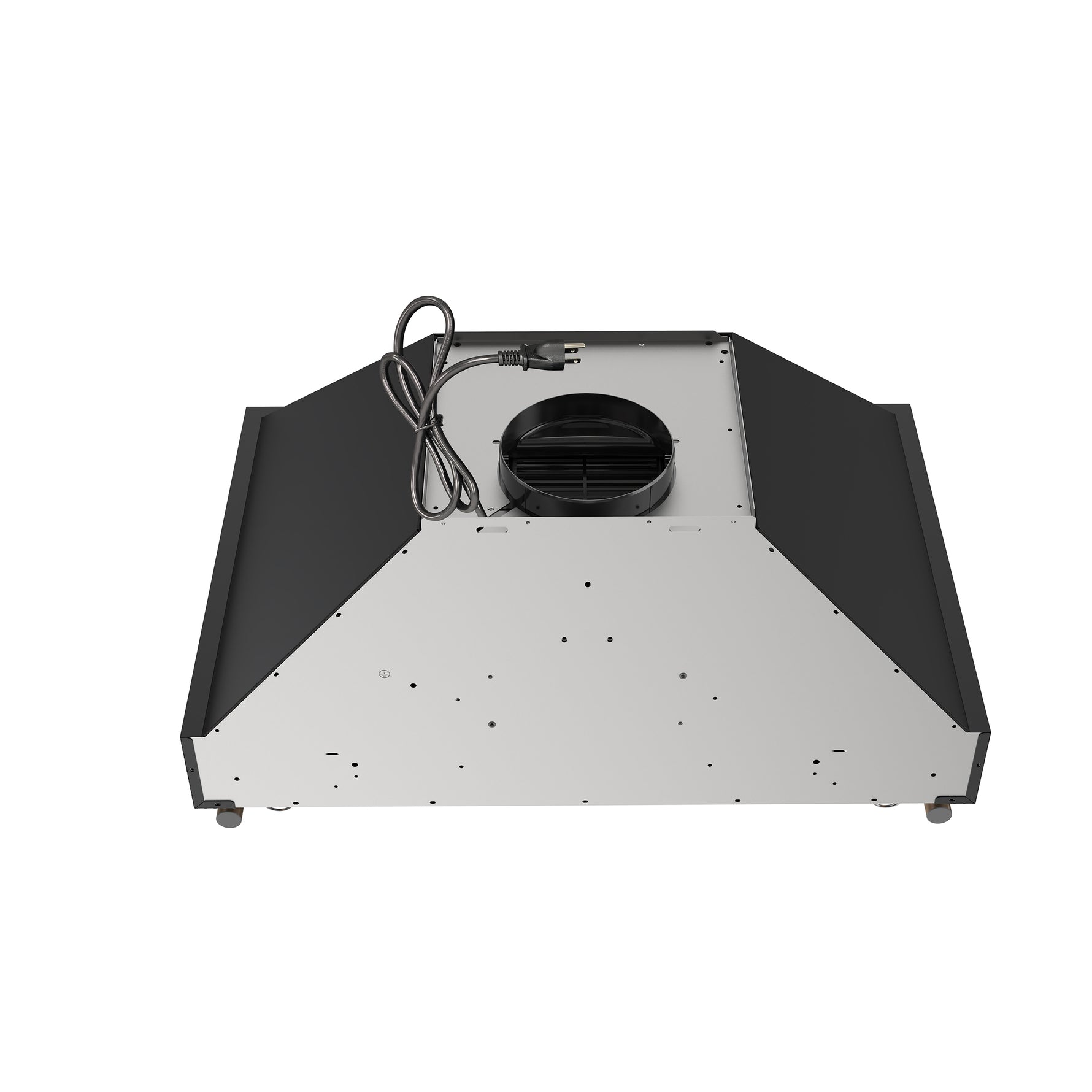 Forno Venezia 30 Inch Wall-Mounted Range Hood in Black with Touch Controls and Baffle Filters - BonPrix Électroménagers