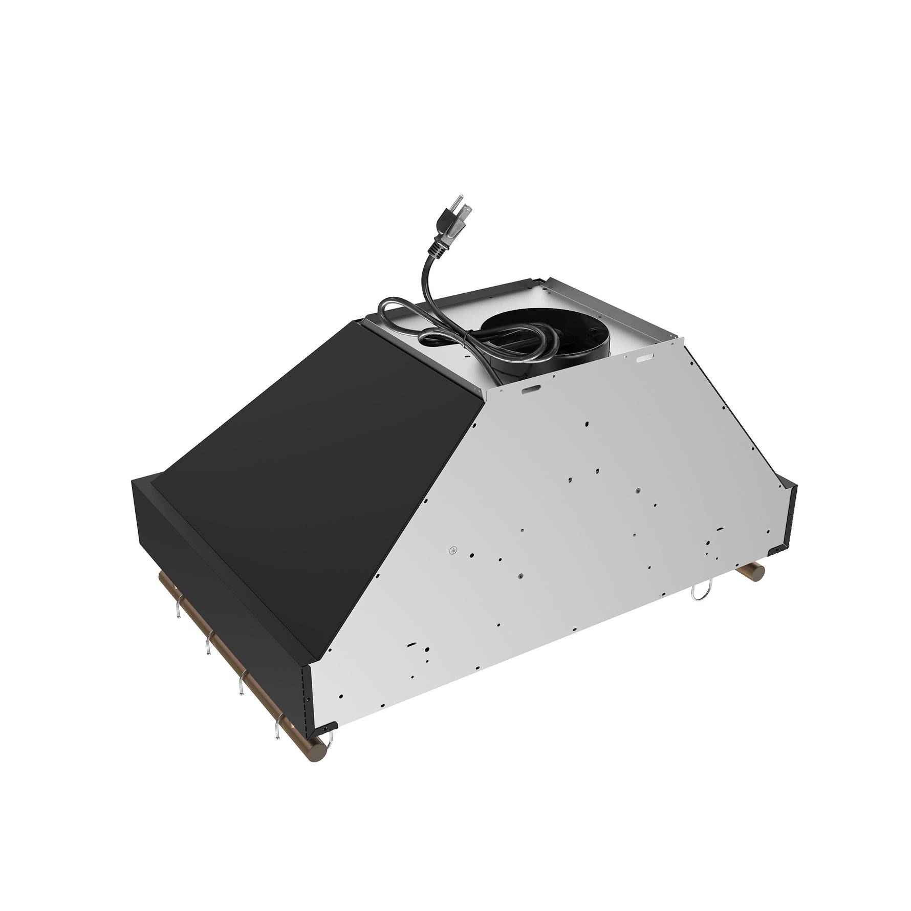 Forno Venezia 30 Inch Wall-Mounted Range Hood in Black with Touch Controls and Baffle Filters - BonPrix Électroménagers
