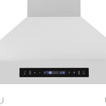Forno Venezia 30 Inch Wall-Mounted Range Hood in White with Touch Controls and Baffle Filters - BonPrix Électroménagers