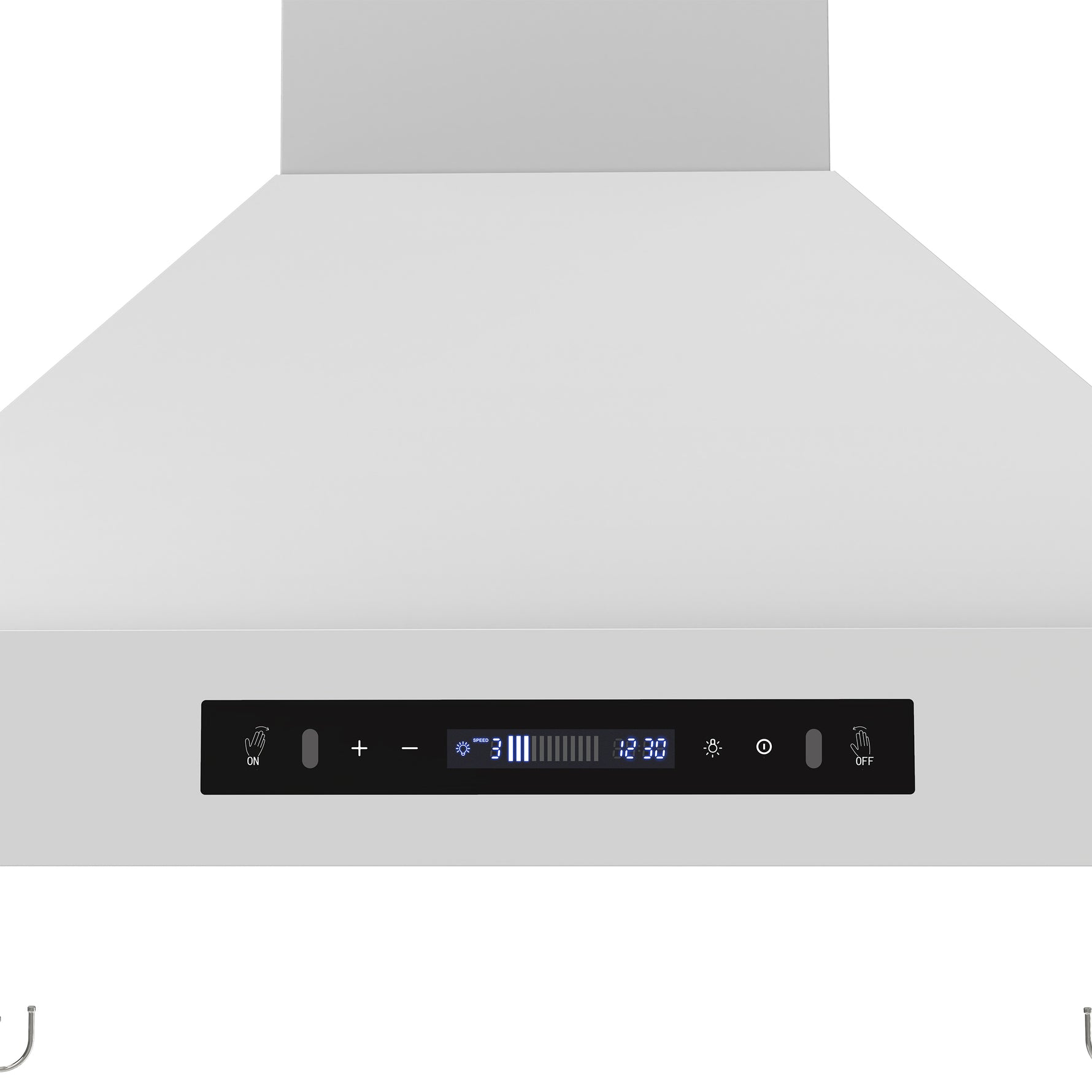 Forno Venezia 30 Inch Wall-Mounted Range Hood in White with Touch Controls and Baffle Filters - BonPrix Électroménagers
